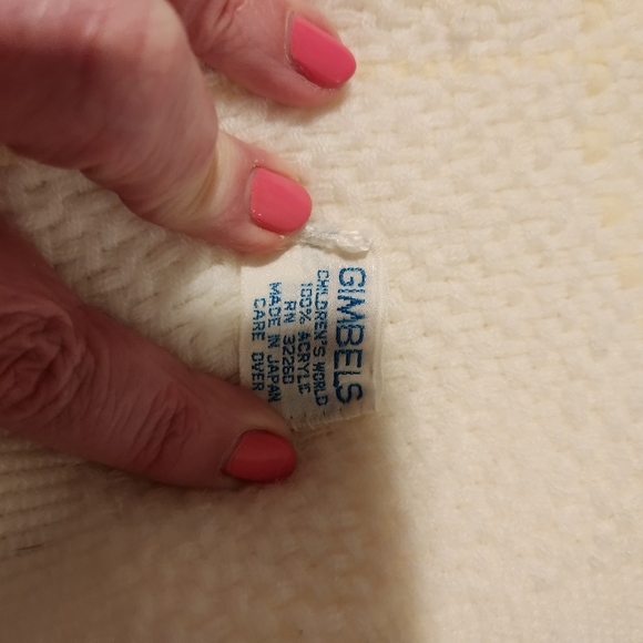 Gimbels Children's World vintage baby blanket. - Picture 5 of 5